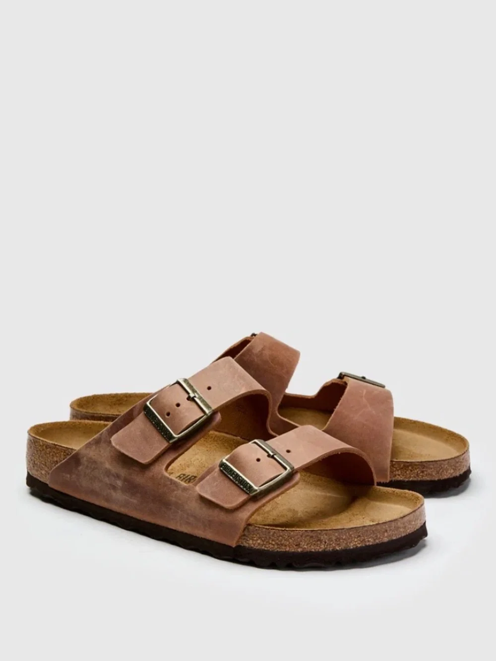 Birkenstock Arizona BS Sandals in Cognac Natural Leather Oiled 1028272